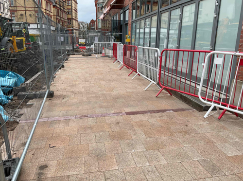 A progress picture of Market Street - February 2025